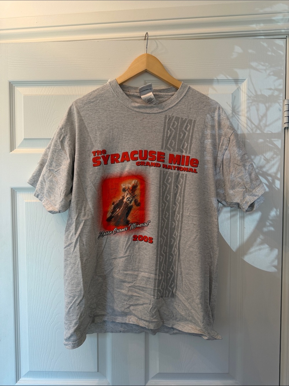 Harley Davidson Syracuse Mile 2005 Gray Graphic Tee